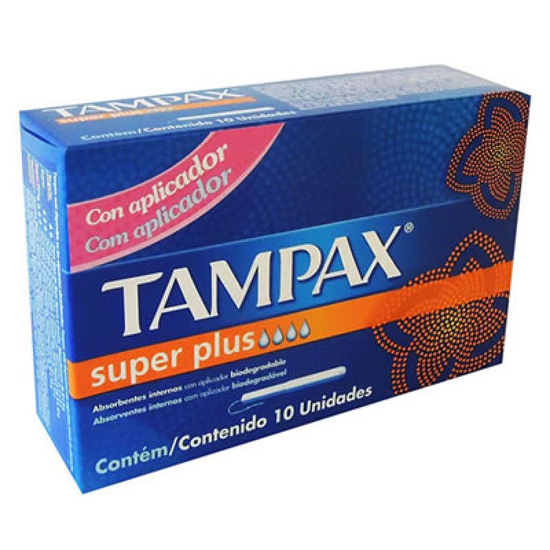 ABSORVENTE TAMPAX SUPER PLUS 10UN