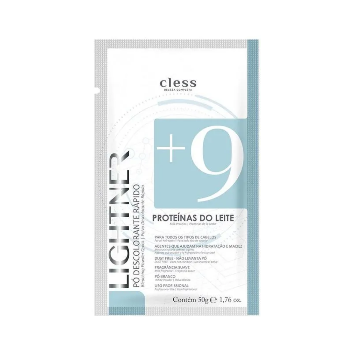 Pó Descolorante Lightner Proteina Do Leite Cless 50g