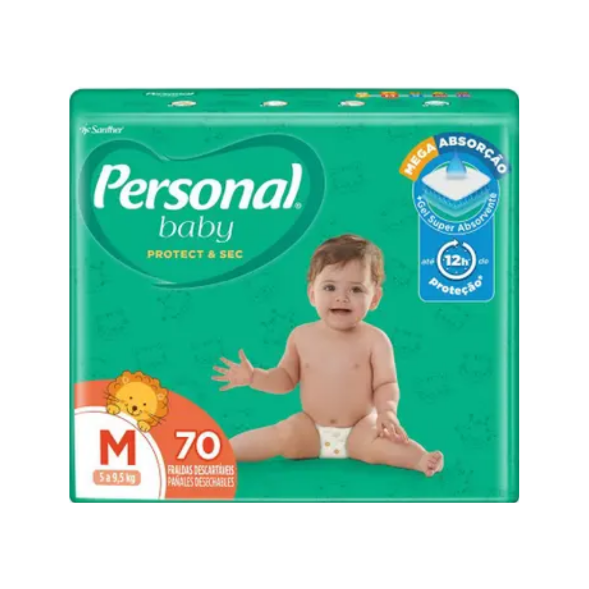 Fralda Protect & Sec Hiper M Personal 70 Unidades