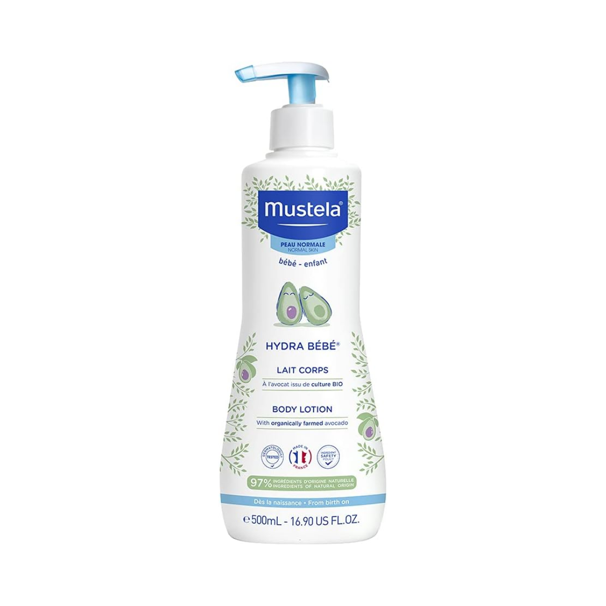 Hidratante Infantil Mustela Hydra Bebê Ingredientes De Origem Natural 500ml