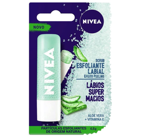 Esfoliante Labial Nivea Scrub aloe vera, 4,8g