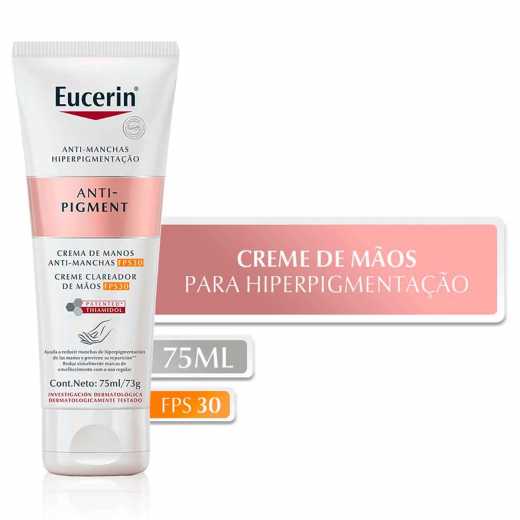 Creme Clareador para Maos Eucerin Anti-Pigment com 75ml
