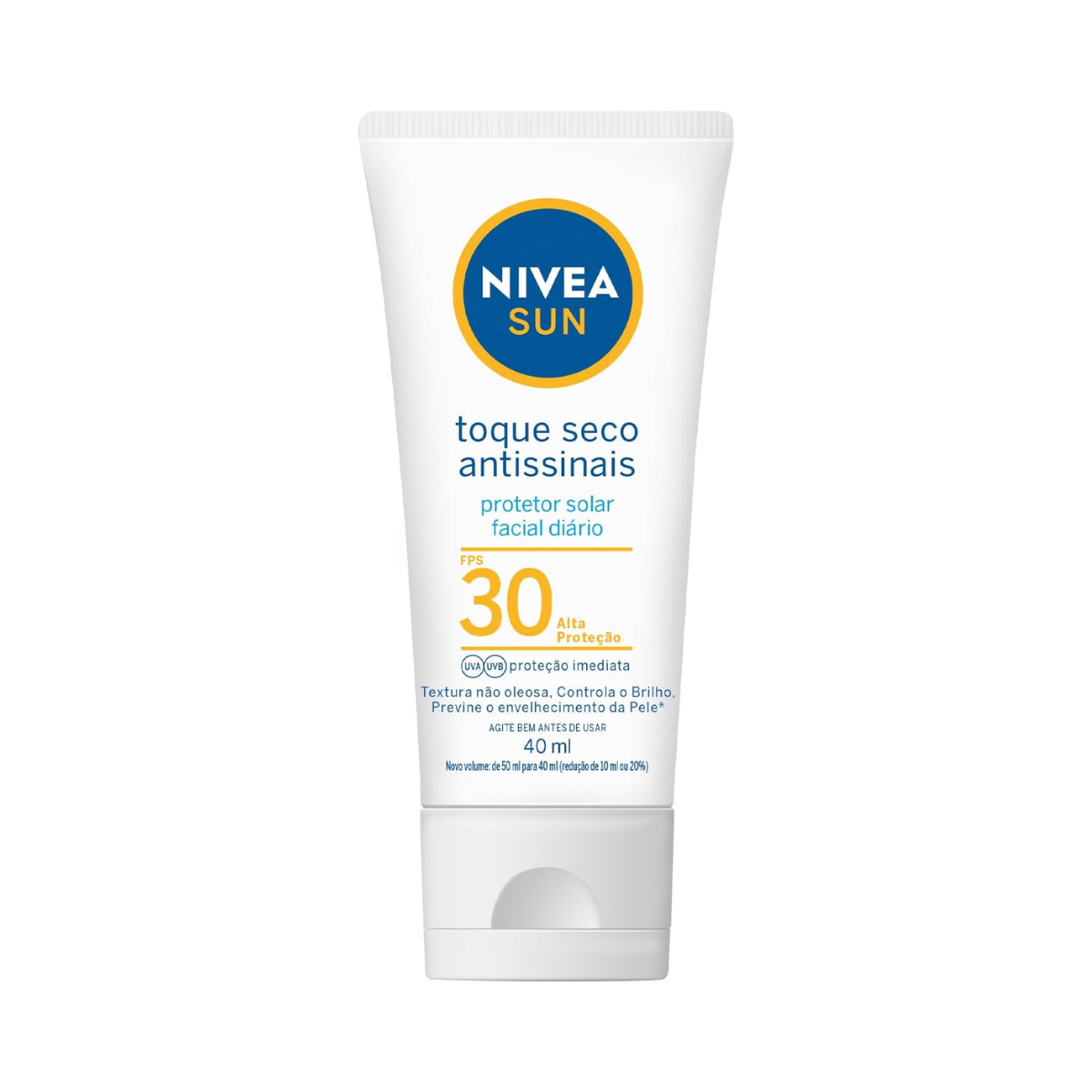 Protetor Solar Facial Toque Seco Antissinais FPS30 Nivea Sun 40ml