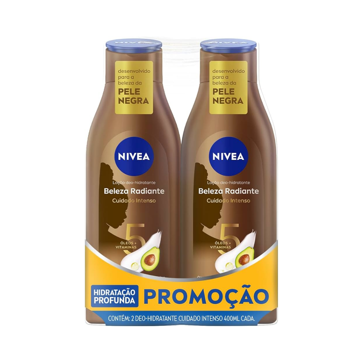 Kit Loção Hidratante Beleza Radiante Nivea 400ml 2 Unidades
