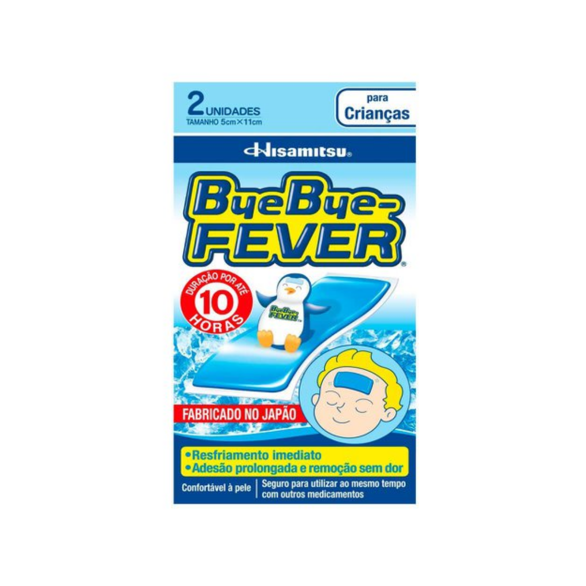 Adesivo para Alivio da Febre Bye Bye Fever Criancas 2 Unidades