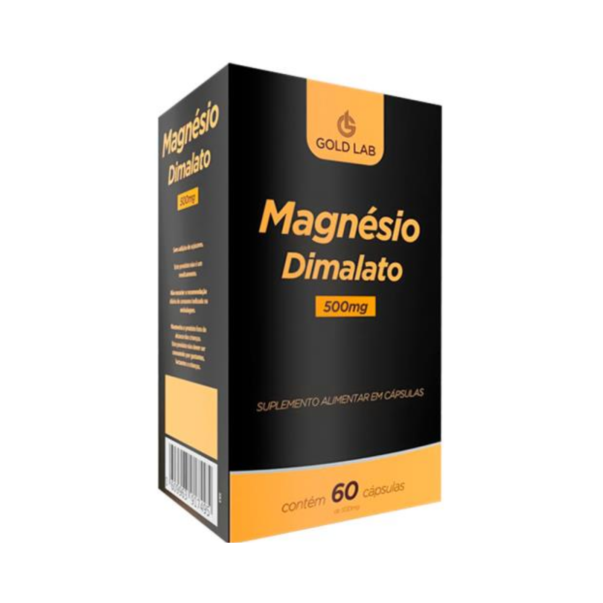 Magnésio Dimalato Gold Lab 500mg 60 Cápsulas