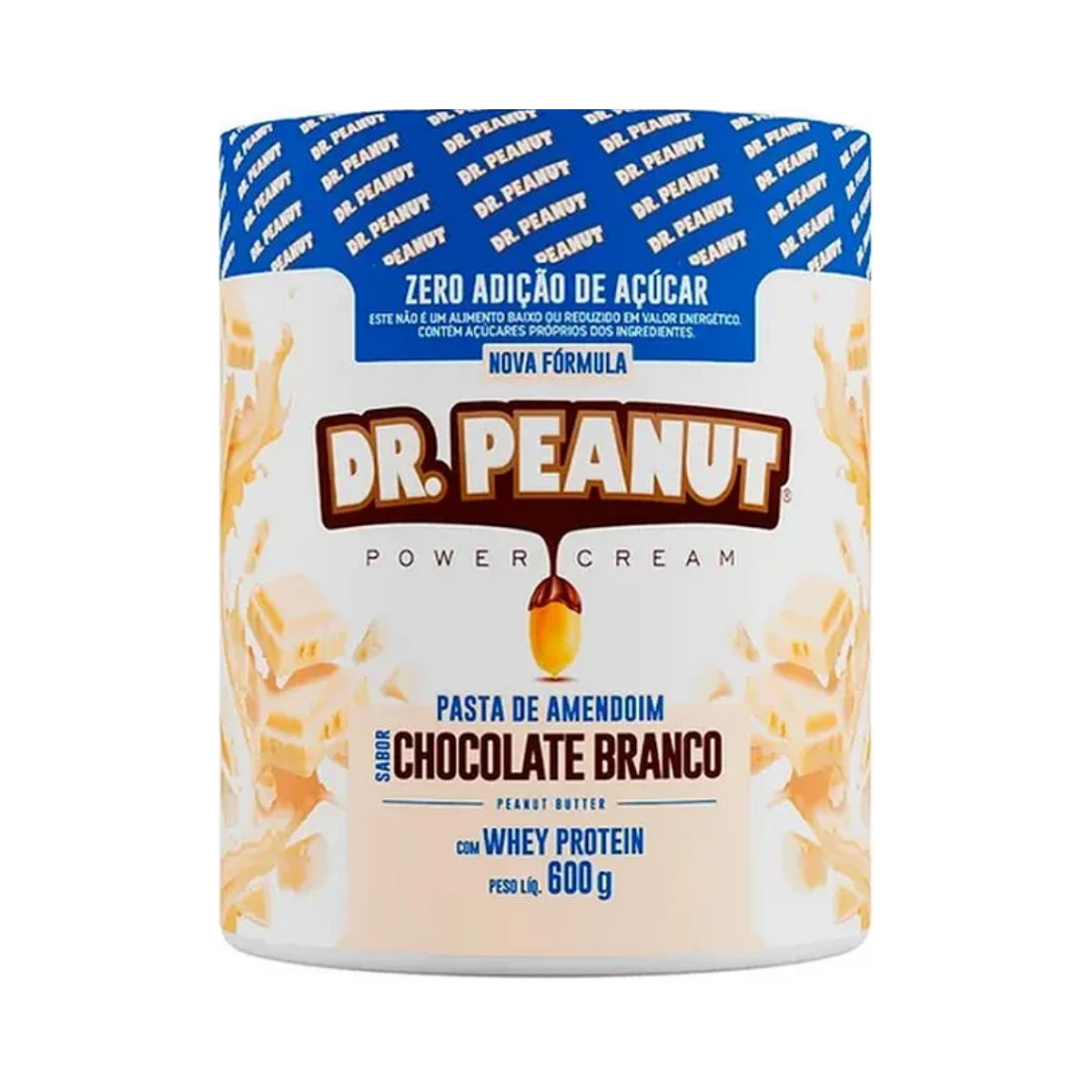 Pasta De Amendoim Chocolate Branco Dr Peanut 600g