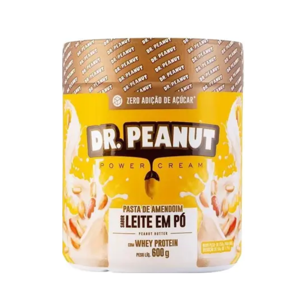 Pasta de Amendoim Leite Em Po Dr. Peanut 600g