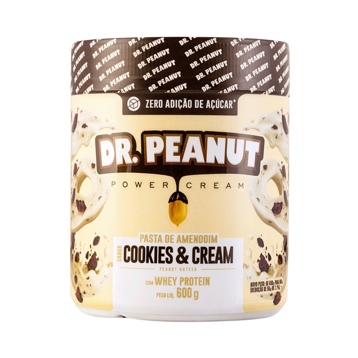 Pasta De Amendoim Cookies E Cream Dr Peanut 600g