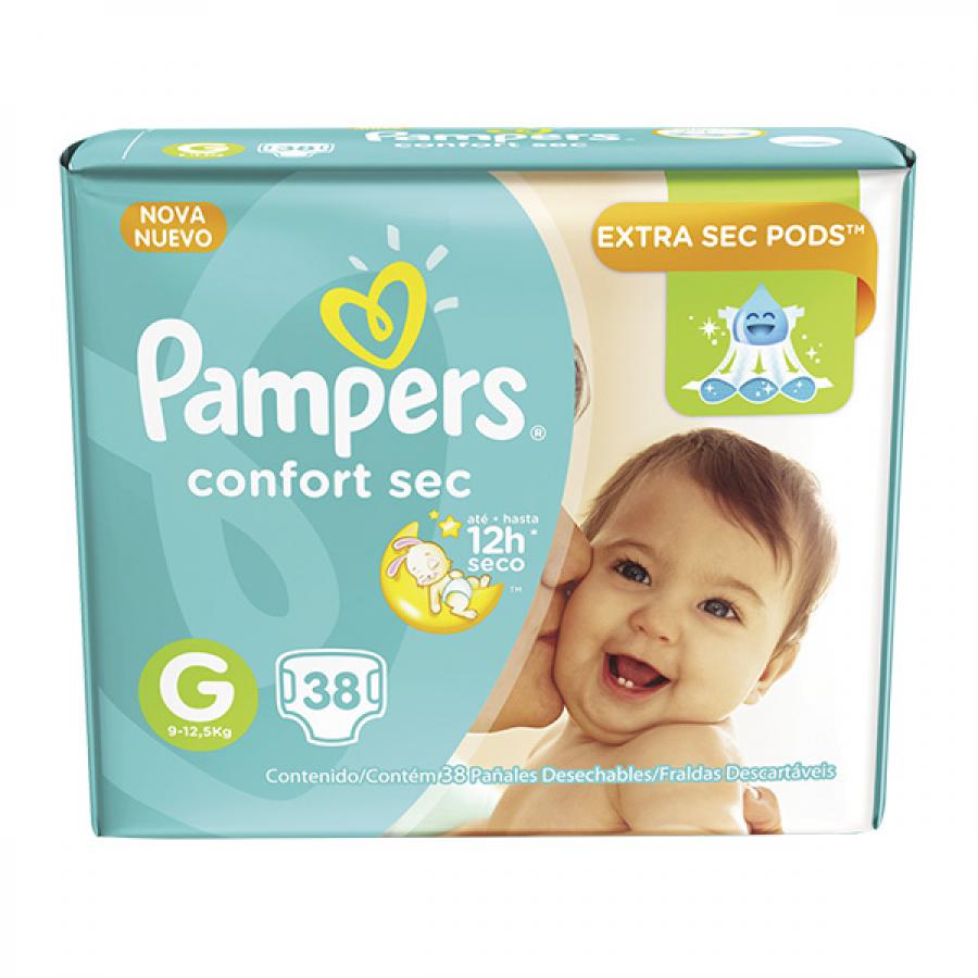 Fralda Confort Sec Pampers G 38 Unidades