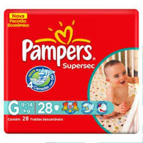 Fraldas Pampers Supersec G 26 Unidades