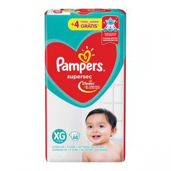 Fralda Pampers Supersec XG 68 Unidades