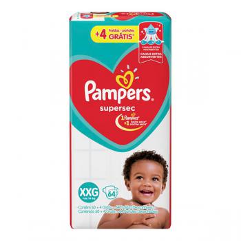 Fralda Pampers Supersec XXG 64 Unidades