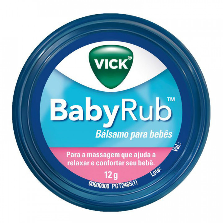 Vick BabyRub Balsamo Para Bebes Pomada 12G