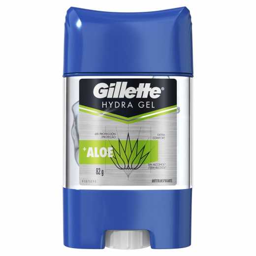 Desodorante Masculino Gillette Hydra Gel aloe, stick com 82g
