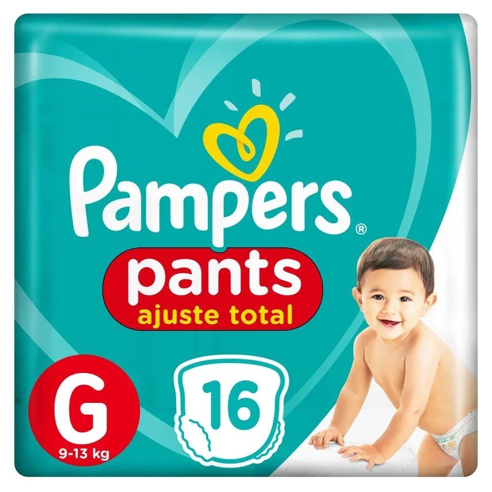 Fralda Pampers Pants Ajuste Total G 16 Unidades