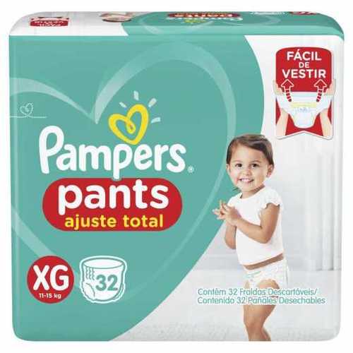 Fralda Pampers Pants Ajuste Total XG 32 unidades