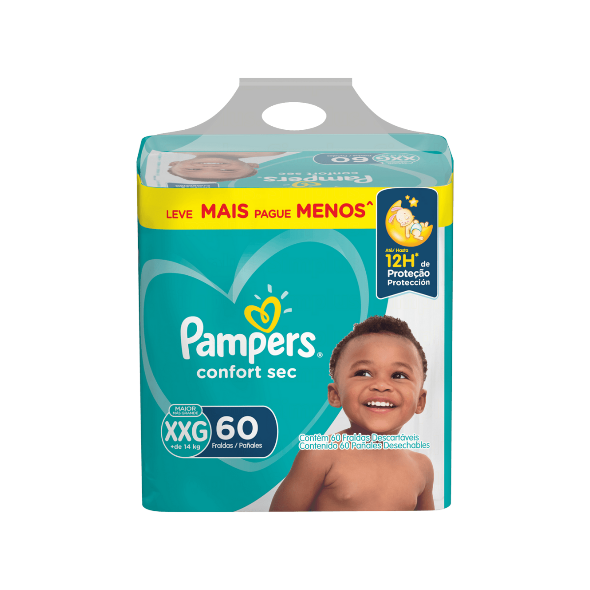 Fralda Pampers Confort Sec XXG 60 Unidades