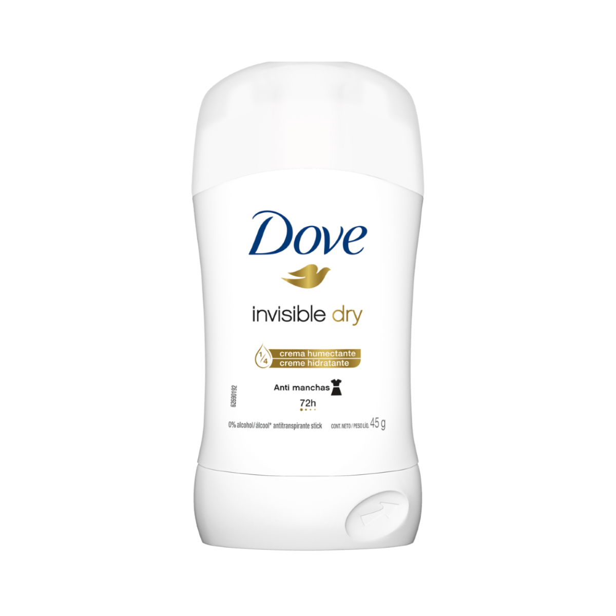 Desodorante Antitranspirante Stick Invisible Dry Dove 45g