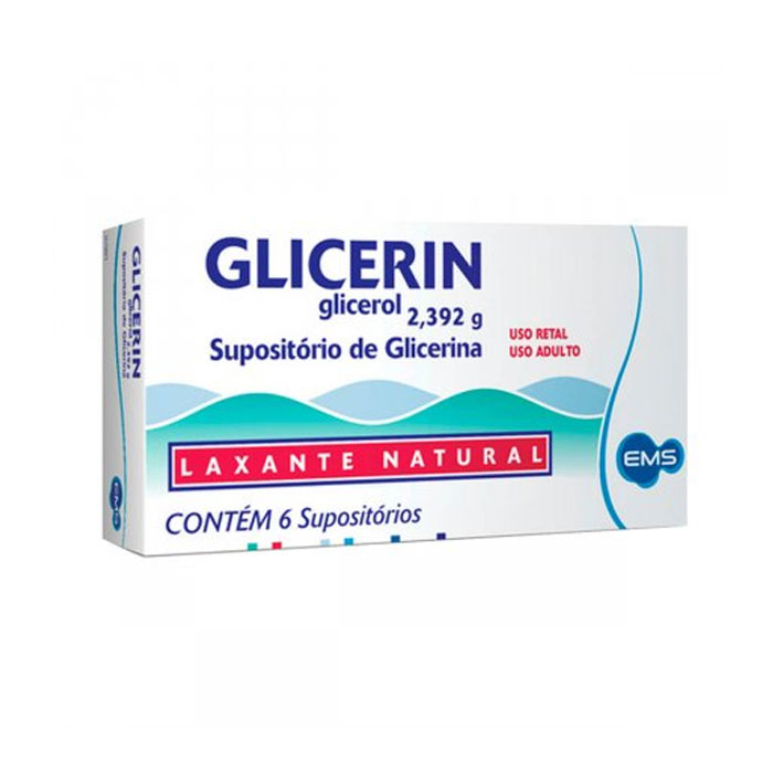 Glicerin Adulto 6 Supositórios