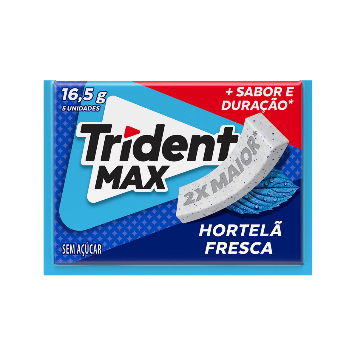 Chiclete Trident Max Hortela 18 unidades