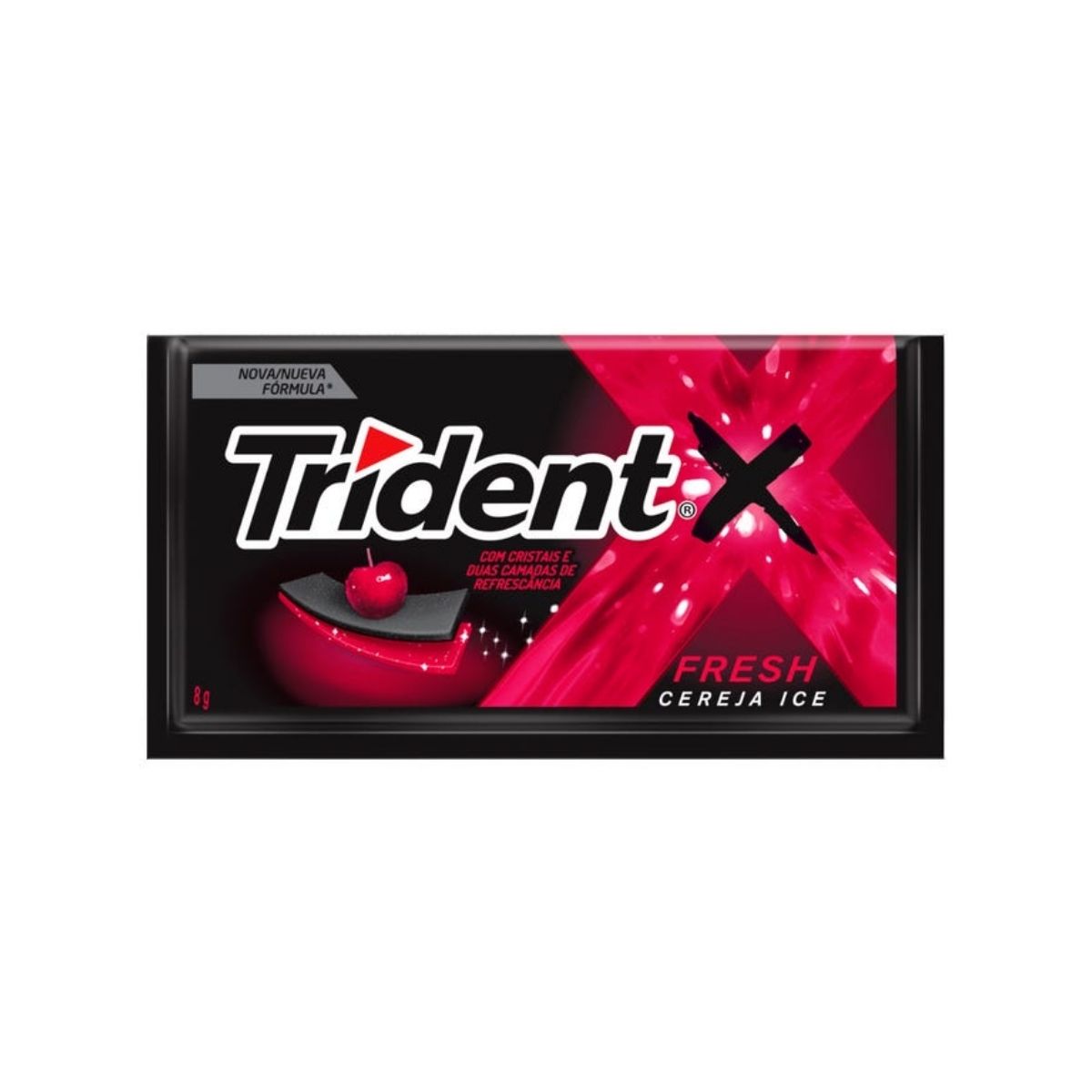 Goma De Mascar Trident  Xfresh Cereja Ice 8G