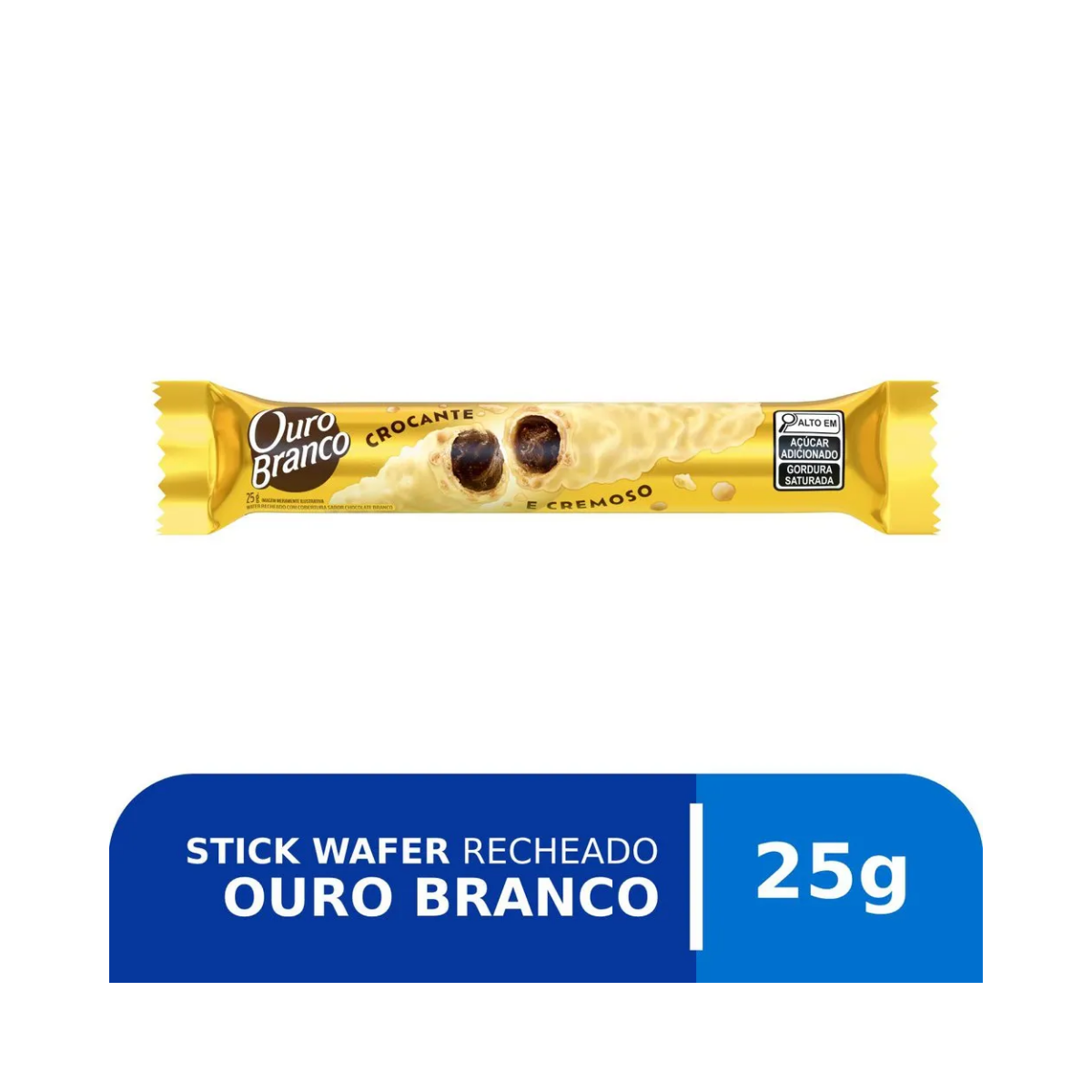 Chocolate Lacta Wafer Stick Ouro Branco 25G