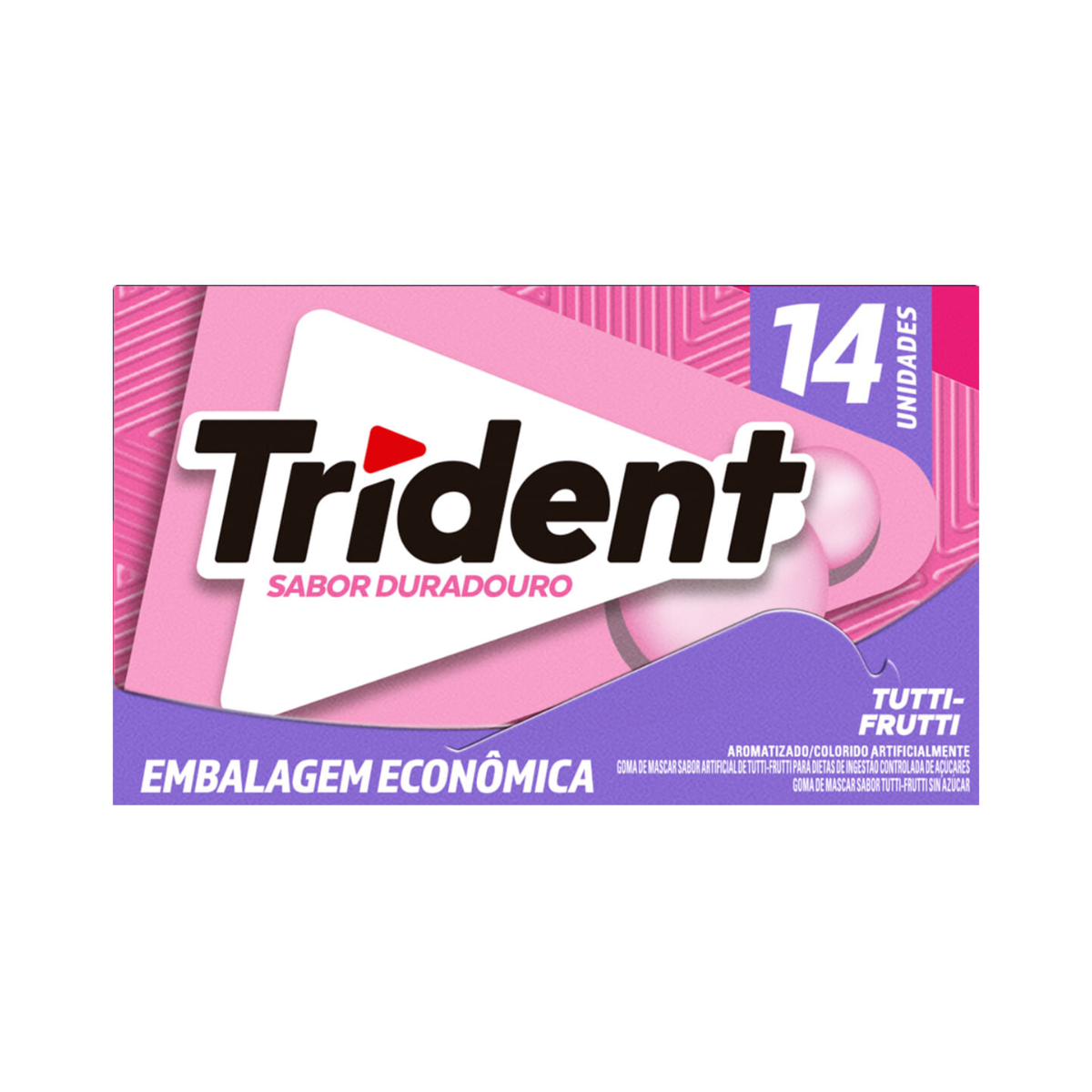 Chiclete Tutti-Frutti Trident 25,2g 14 unidades