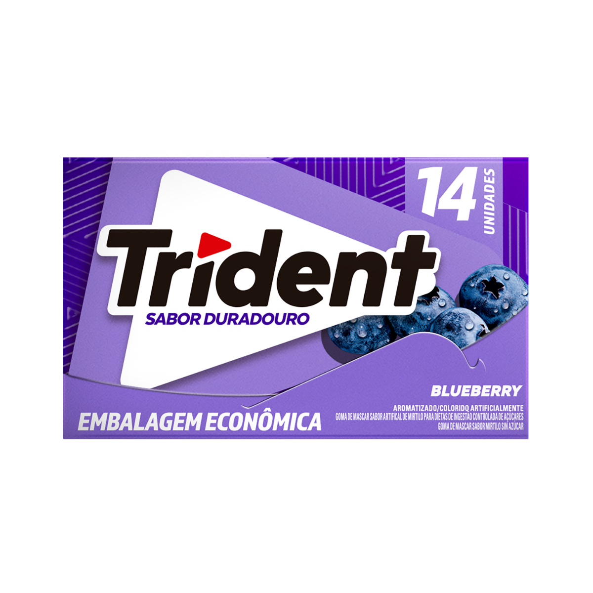 Chiclete Trident Blueberry 25,2G