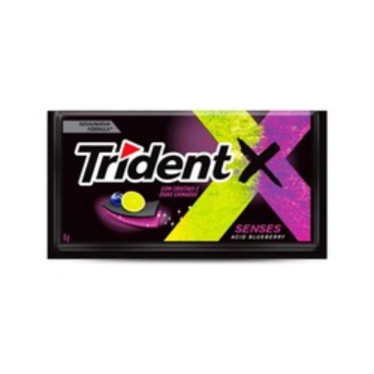 Goma de Mascar Trident XSenses Acid Blueberry 8G