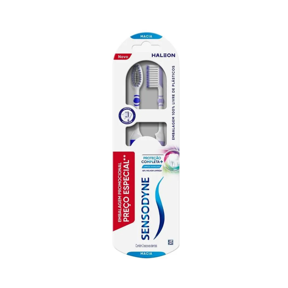 Kit Escova De Dente Protecao Completa + Macia Sensodyne 2 Unidades