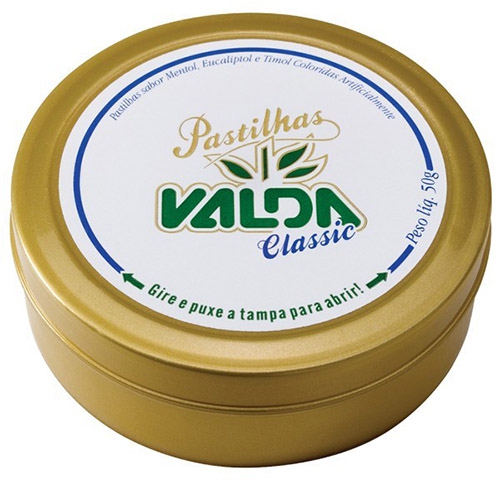 Pastilha Classic Lata Valda 50g