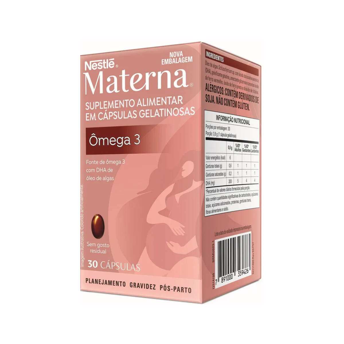 Ômega DHA Materna Nestlé 30 Cápsulas