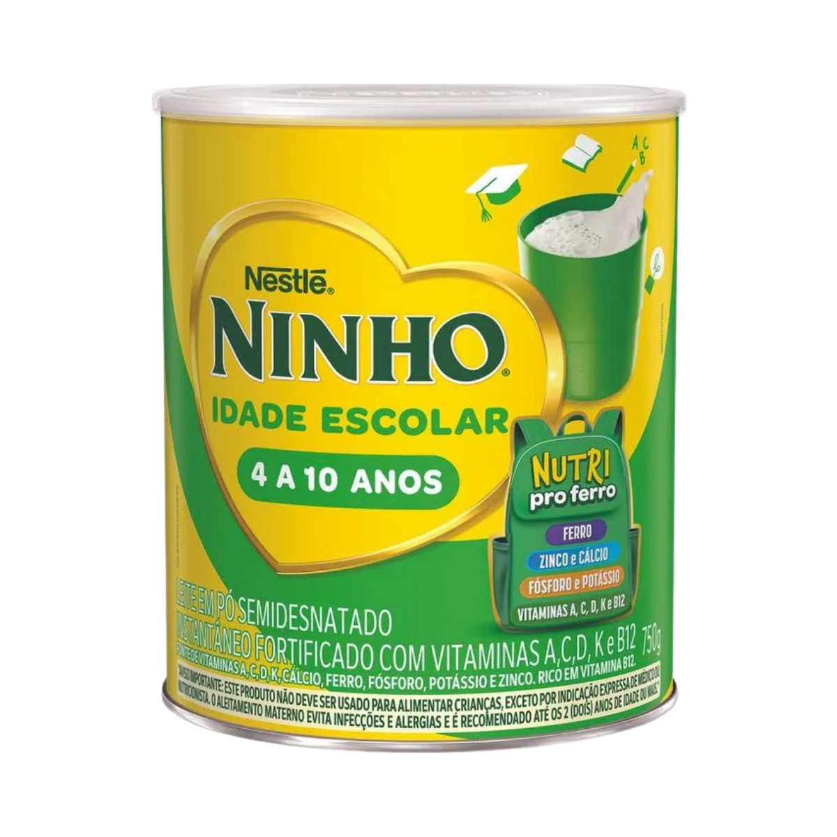 Leite Em Pó Ninho Idade Escolar Nestlé 750g