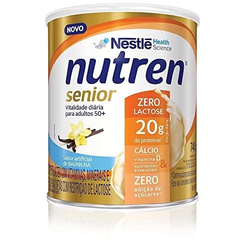 Nutren Senior Zero Lactose baunilha, em po, lata,740g