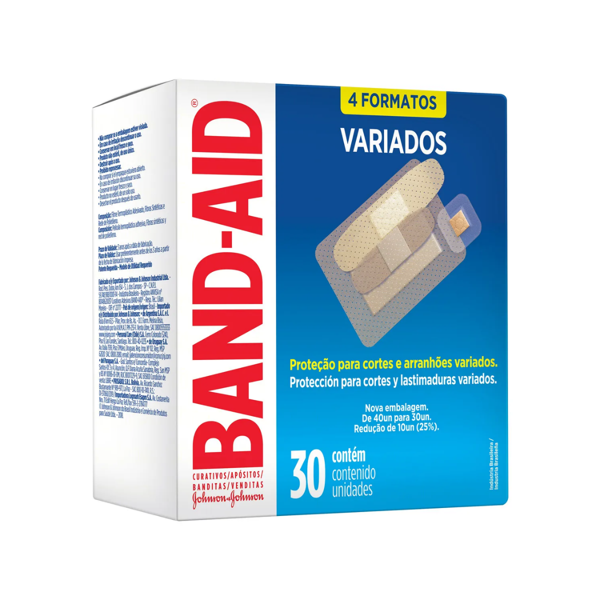 Curativos Band-Aid variados transparente 30 Unidades