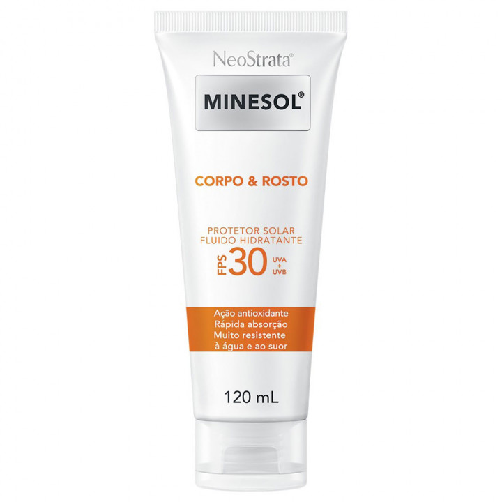 Protetor Solar Minesol Fluido Hidrat FPS30 120ml