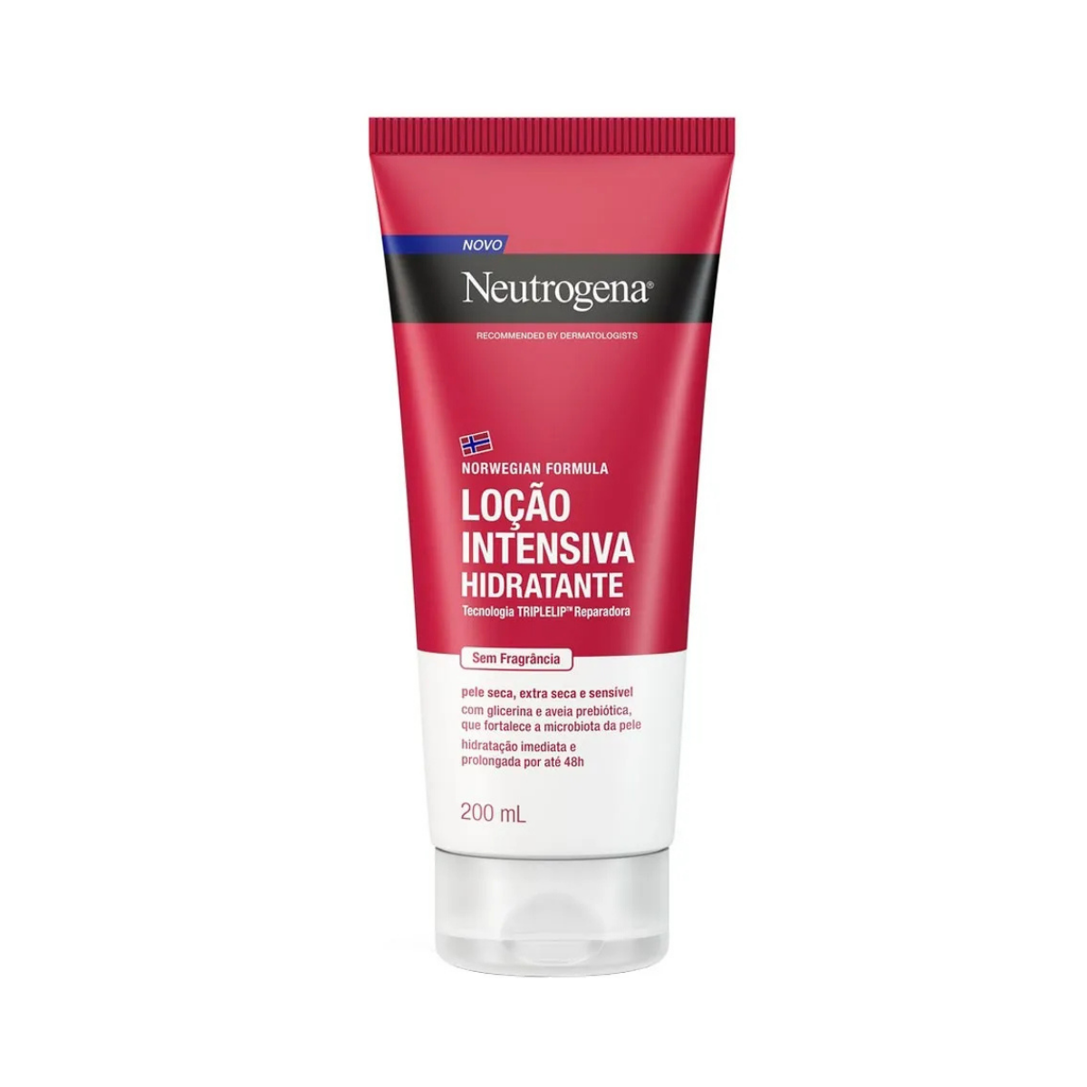 Hidratante Corporal Neutrogena Norwegian Formula Loção Intensiva Sem Fragrância 200ml