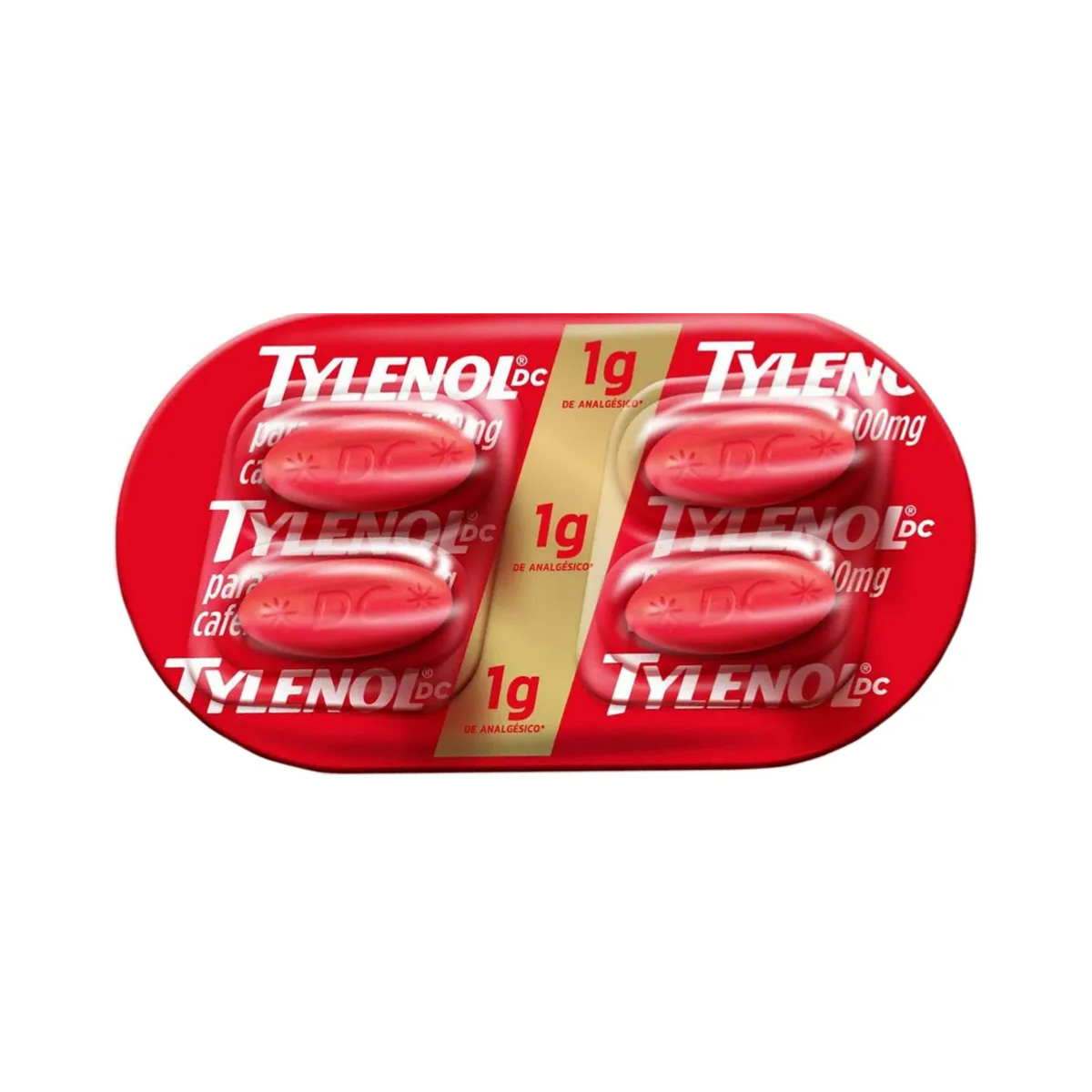 DC Múltiplas Dores Tylenol 1g + 130mg Comprimidos