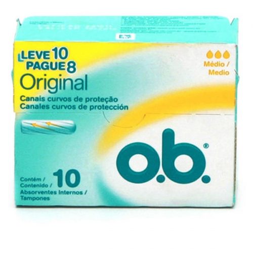 Absorvente OB medio Leve 10und. Pague 08und.