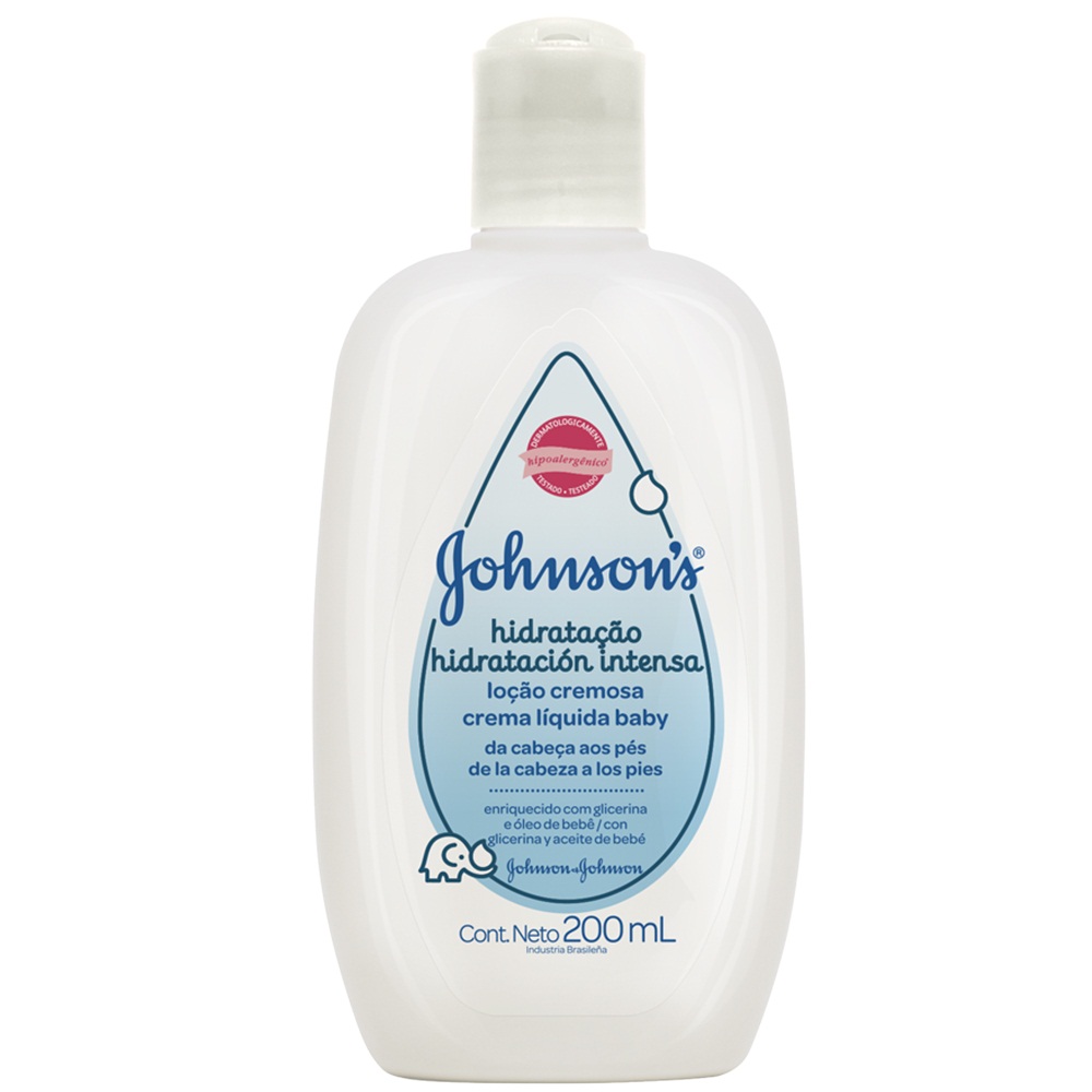 Locao Cremosa Johnson's Baby Hidratacao Intensa 250ml