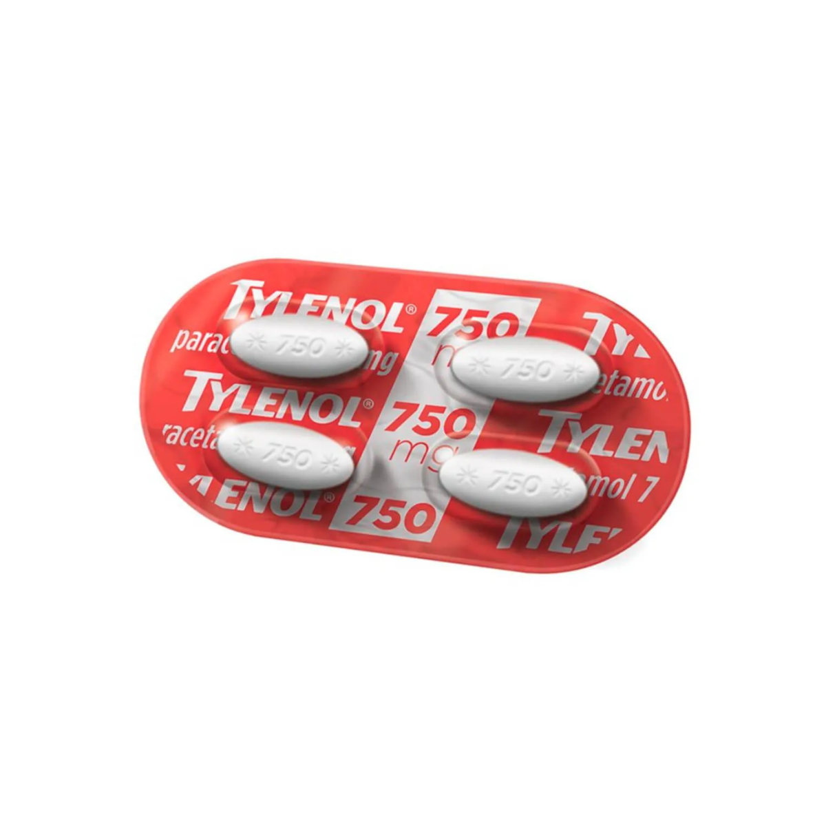 Tylenol Comprimido 750mg Blister Com 4 Comprimidos Revestidos