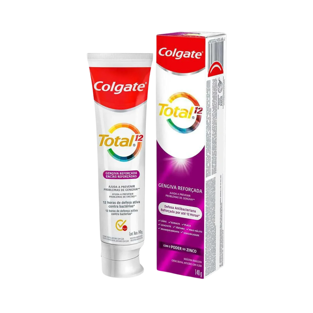 Pasta de Dente Colgate Total 12 Gengiva Reforcada com Fluor 140g