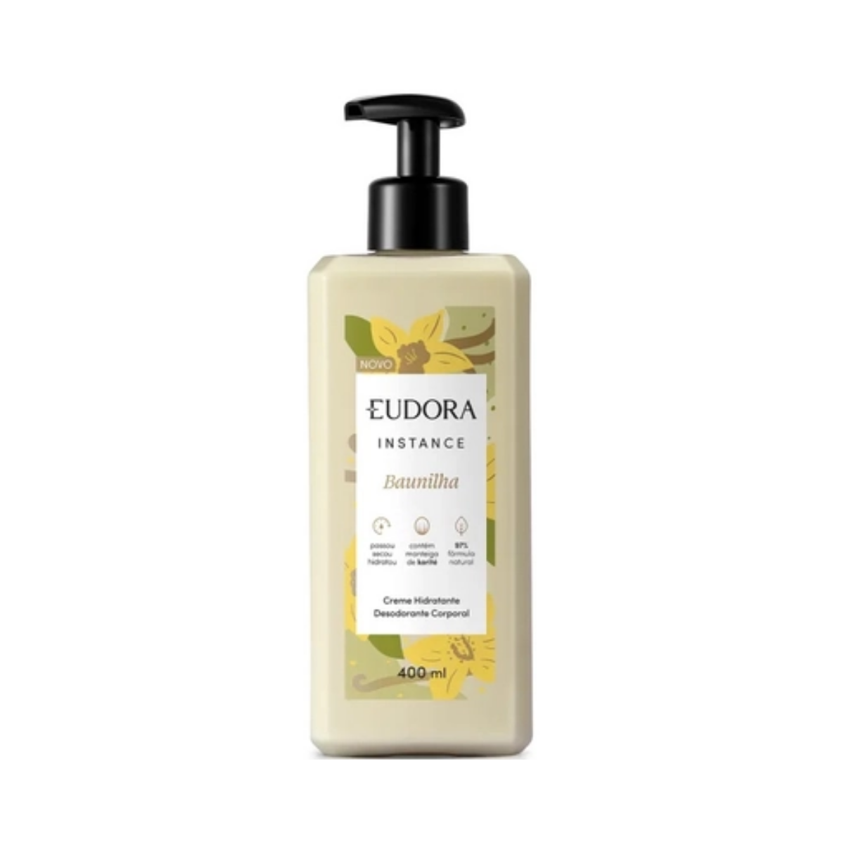 Creme Hidratante Desodorante Corporal Instance Baunilha Eudora 400ml