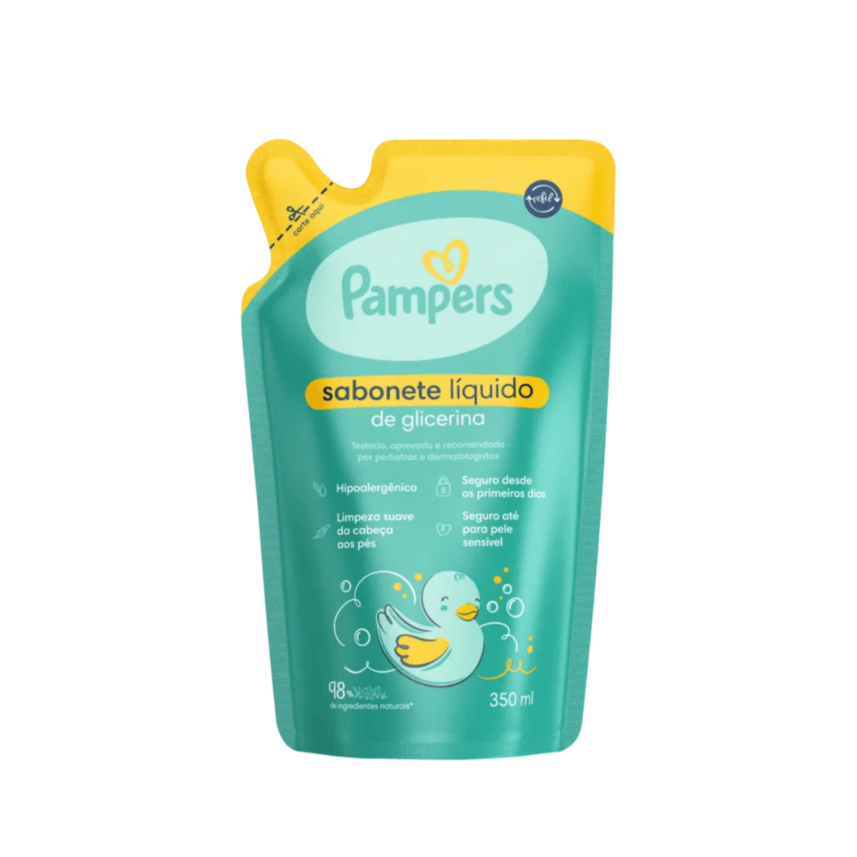 Sabonete Líquido Pampers Glicerina Refil 350Ml