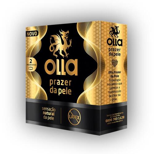 Camisinha Olla Prazer da Pele com 2 Unidades