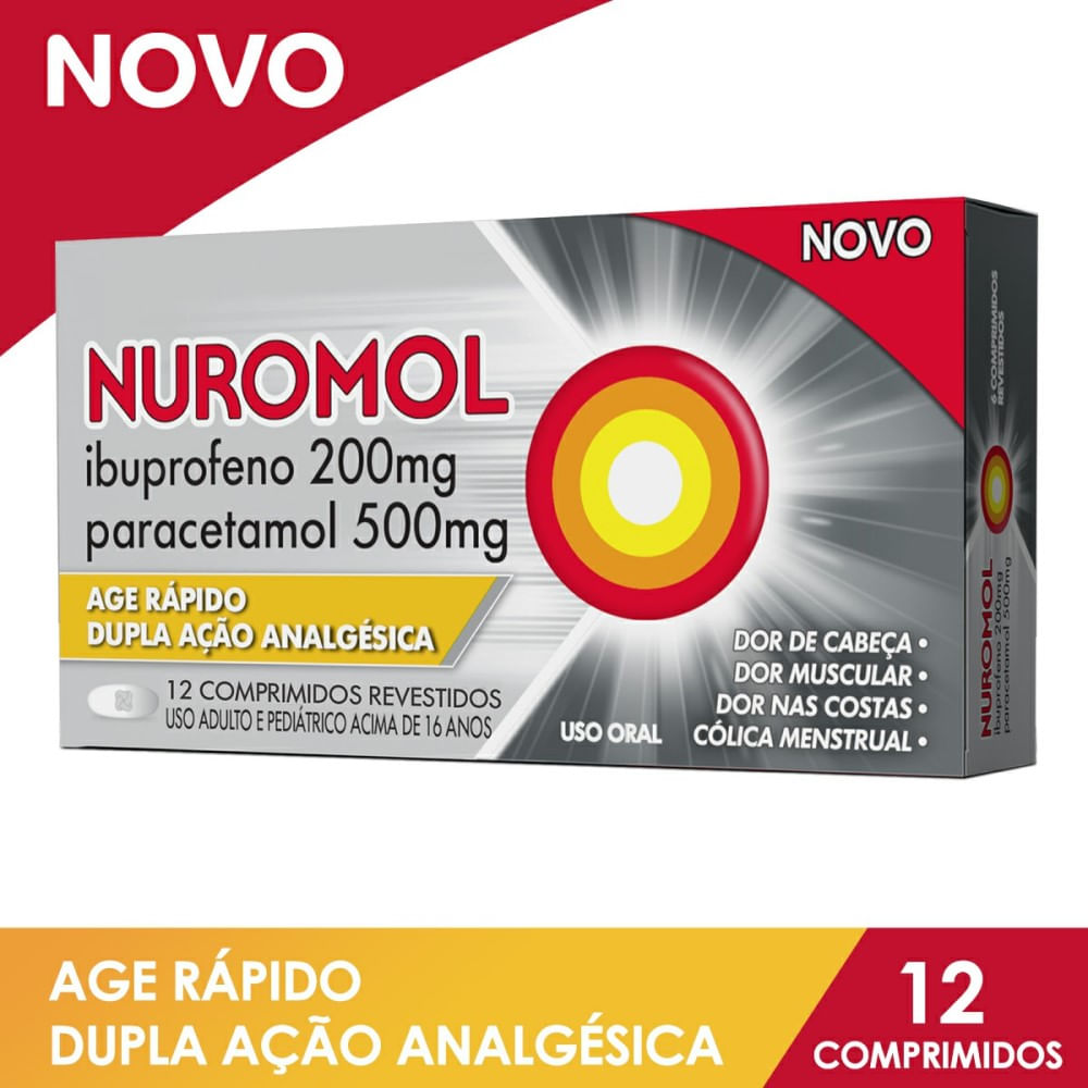 Nuromol 200mg + 500mg 12 comprimidos
