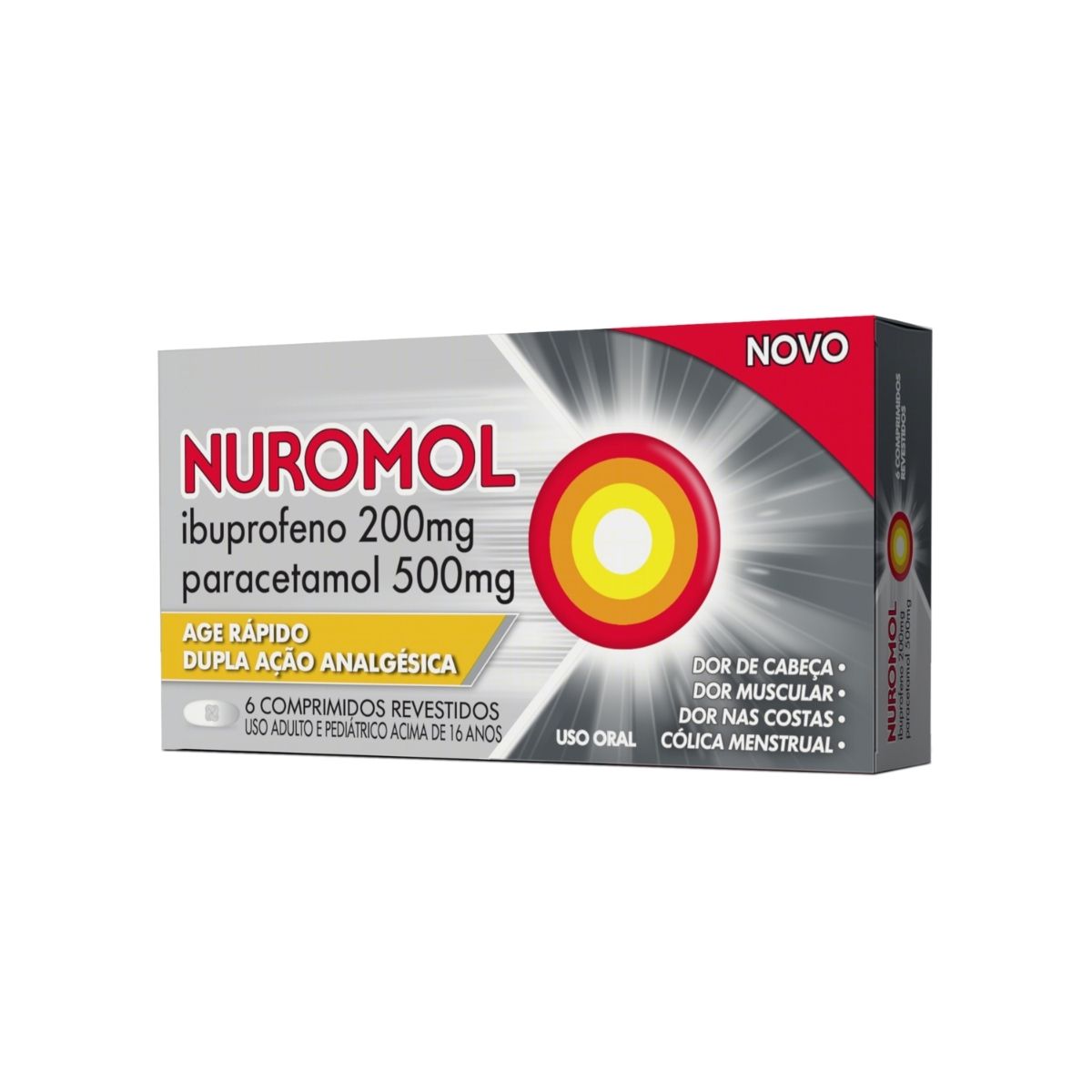 Nuromol 200Mg + 500Mg 6 Comprimidos