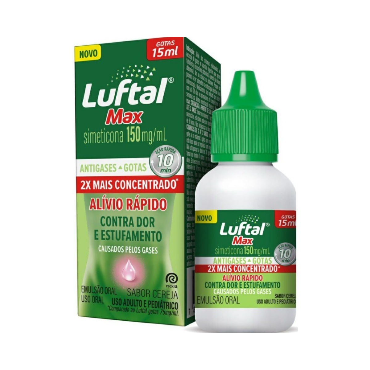 Luftal Max Simeticona Rechitt Cereja 150mg/ml 15ml