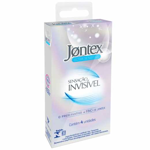 Preservativo Jontex Sensação Invisível 4 unidades